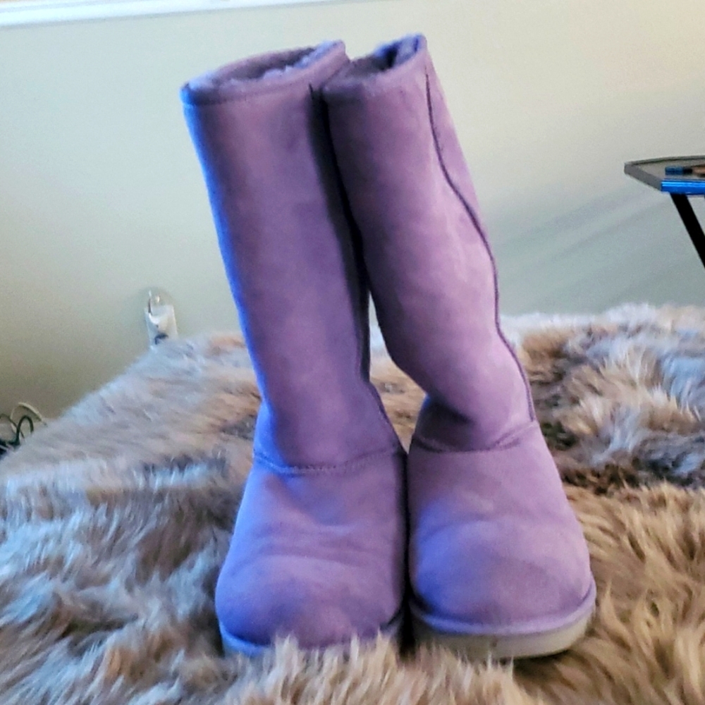 UGG Calf Height Boots, Size US 8, Color: Lilac